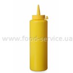 Дозатор для соусов 700 мл. HENDI желтый с колпачком