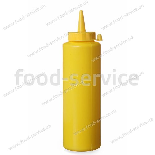 Дозатор для соусов 200 мл. HENDI желтый с колпачком