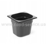 Гастроёмкость из поликарбоната черная GN 1/6-65 (1,0 л.) HENDI 862735