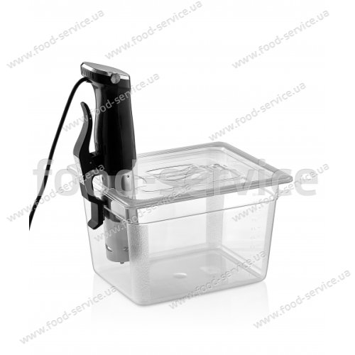 Крышка для гастроемкости из поликарбоната GN 1/2 с вырезом для sous vide GastroPlast