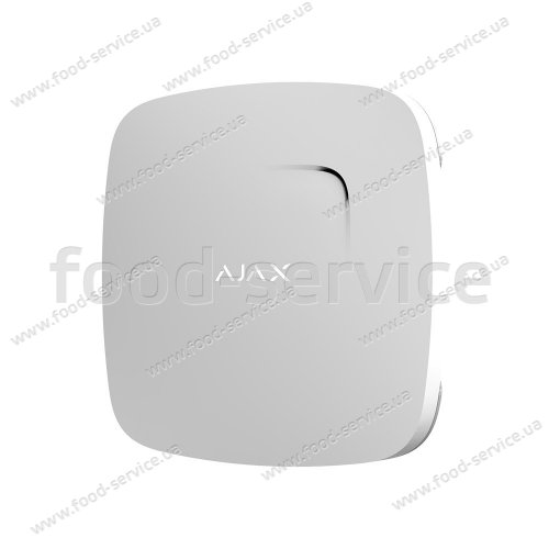 Датчик диму із сенсором температури та чадного газу Ajax FireProtect Plus white