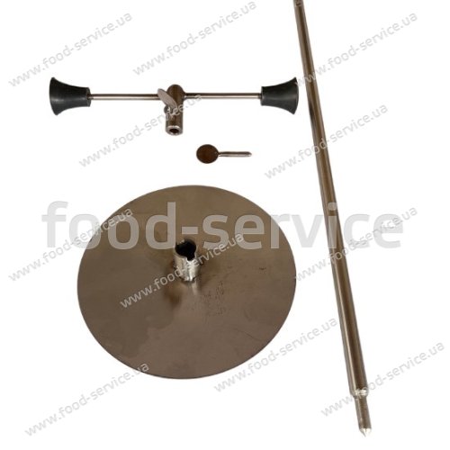 Шампур в зборі до шаурми ШЕ 60 з ручним приводом