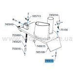 Штифт UNI М8х34 А2 ручки кришки TVCH для овочерізки Celme CHEF 300 Штифт UNI М8х34 А2 ручки кришки TVCH для овочерізки Celme CHEF 300