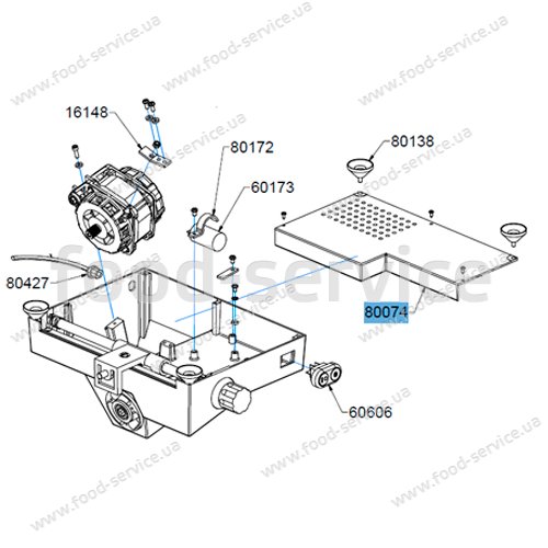 Дно для слайсера Celme FY 220 T/N ABS Дно для слайсера Celme FY 220 T/N ABS