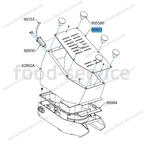 Дно для овочерізки Celme CHEF 300/400