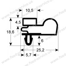 Ущільнювач для холодильної шафи Desmon GMB7 655x755 Ущільнювач для холодильної шафи Desmon GMB7 655x755