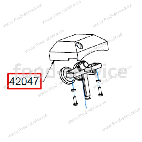 Кришка заточувального пристрою для слайсерів Celme 22-30 (червона)