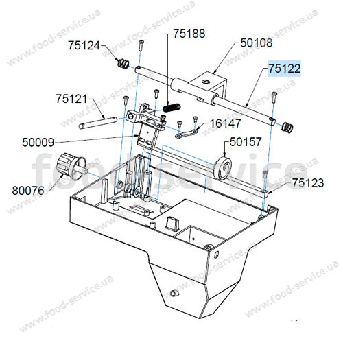 Направляющая ползунка платформы слайсера Celme FY220