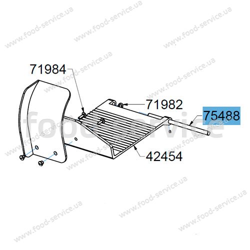 Направляюча прижима 12х255 мм слайсера Celme AF30