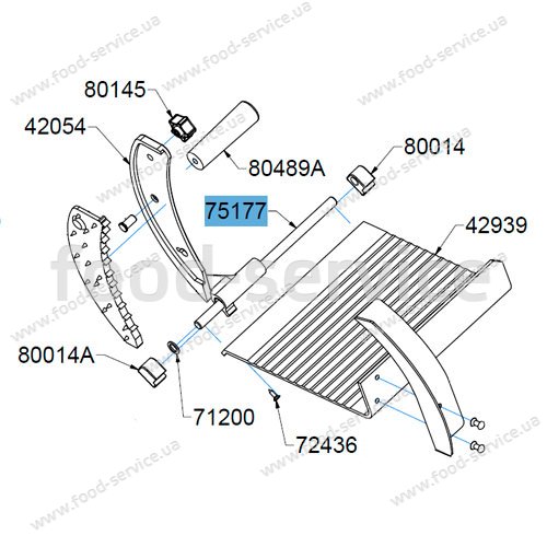 Направляюча прижима слайсера Celme AF25