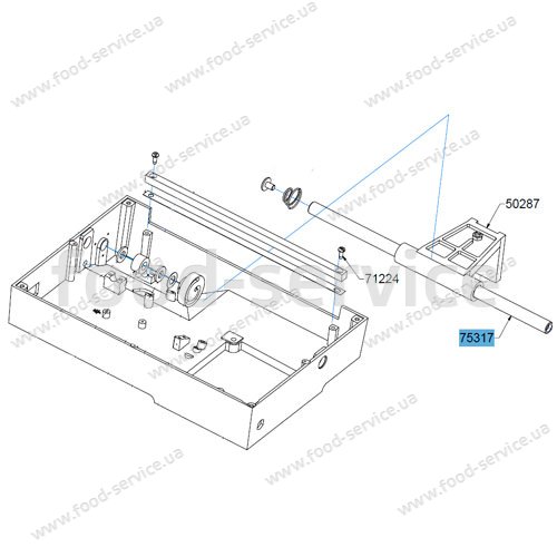Направляюща повзуна платформи слайсера Celme AF25