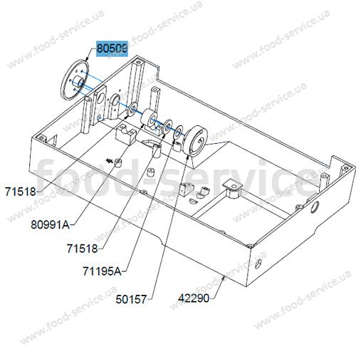 Направляюча рукоятки слайсера Celme AF25
