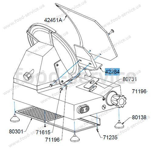 Опора панели нарезки Celme FA300