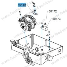 Пластина фиксации мотора слайсера Celme FY220 Пластина фиксации мотора слайсера Celme FY220