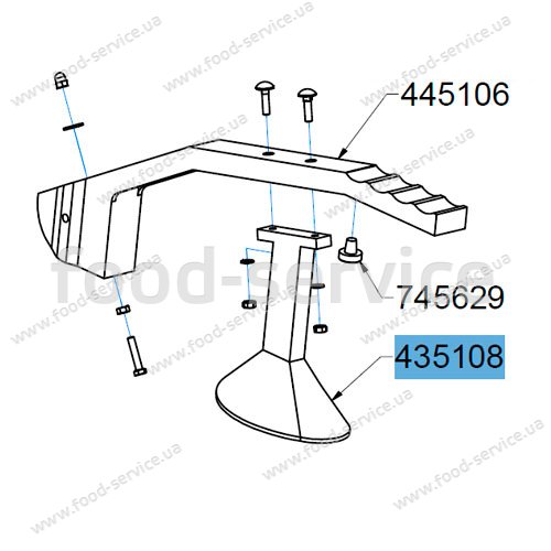 Прижим для овощерезки Celme CHEF TN