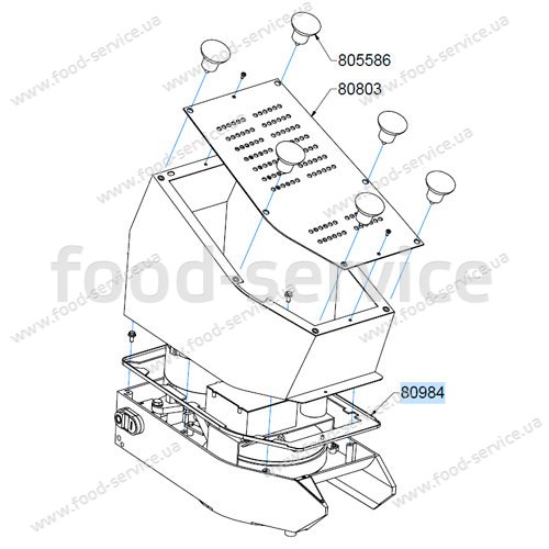 Прокладка основы для овочерезки Celme CHEF 300/400