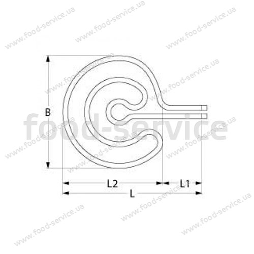 ТЭН для пресса для пиццы Cuppone P/45