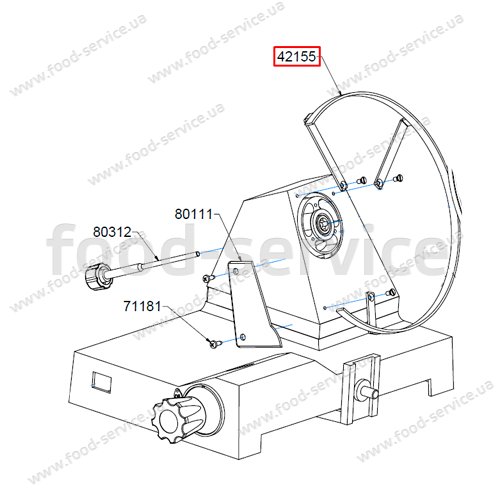 Внешняя защита лезвия на слайсер Celme FY300